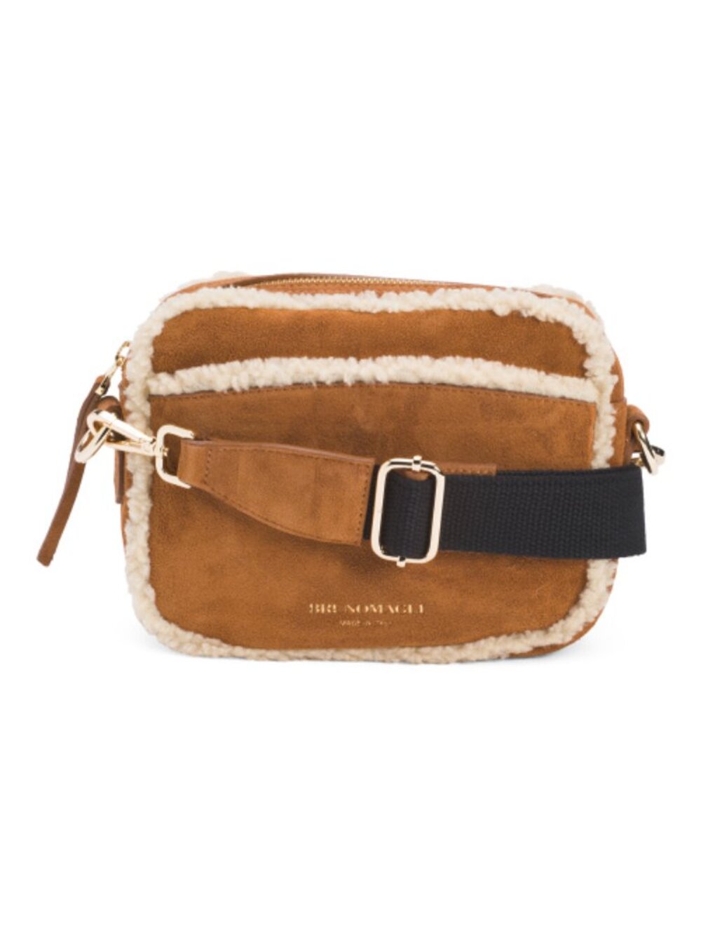 BRUNO MAGLI Made In Italy Suede Carina Camera Bag Crossbody